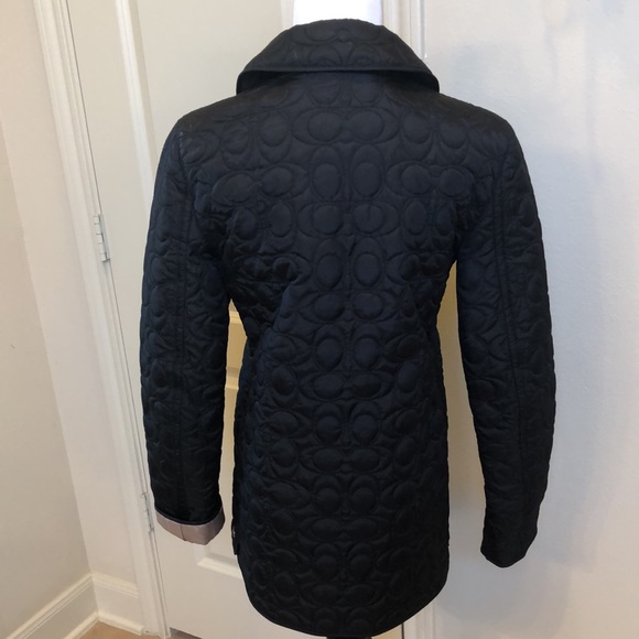 NWOT Coach Monogram Black coat - Picture 9 of 17